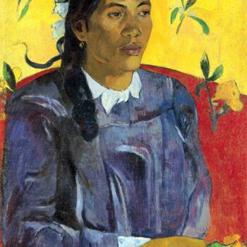 Woman with Flower by Gauguin