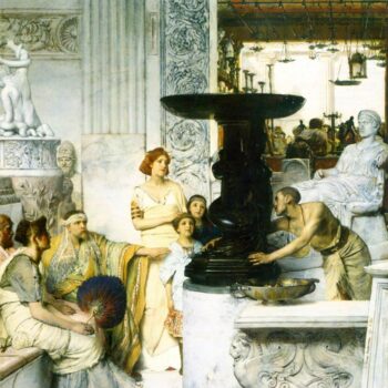 The Sculpture Gallery by Alma-Tadema