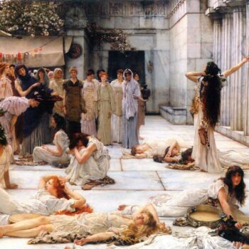The Women of Amphissa, Detail by Alma-Tadema