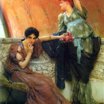 Unconscious Rivals, Detail by Alma-Tadema