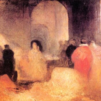 A Dinner in a Large Room with People in Costumes by Joseph Mallord Turner