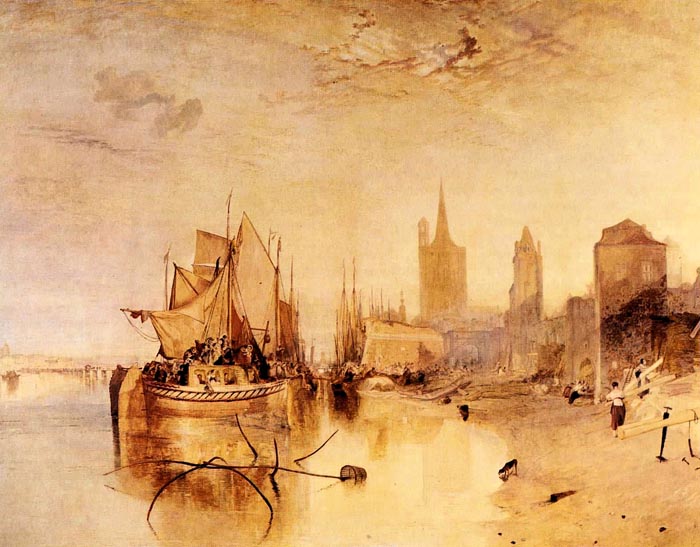Arrival of Boat, Cologne by Joseph Mallord Turner