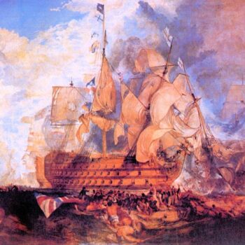 Battle of Trafalgar 2 by Joseph Mallord Turner