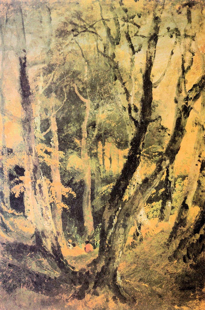 Birch Woods with Gypsies by Joseph Mallord Turner