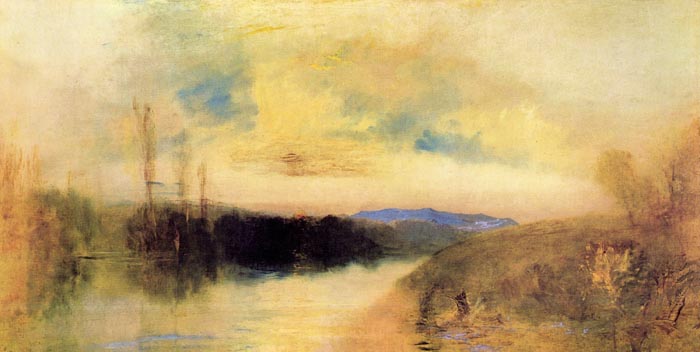 Evening Landscape by Joseph Mallord Turner