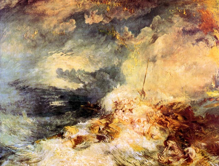 Fire at Sea by Joseph Mallord Turner