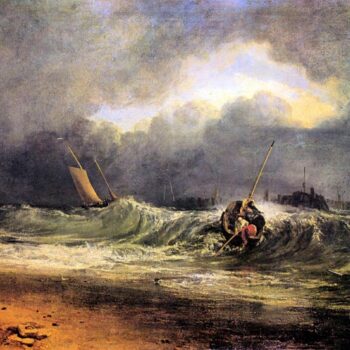 Fishermen in a Squall by Joseph Mallord Turner
