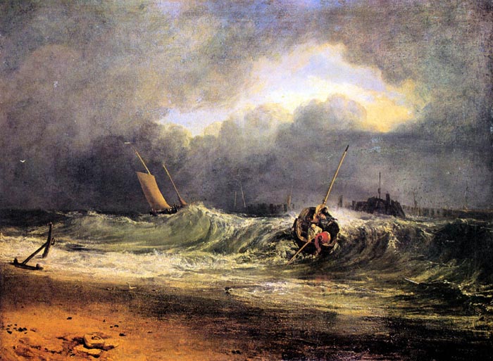Fishermen in a Squall by Joseph Mallord Turner