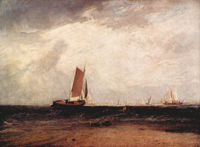 Fishing on The Blythe-Sand by Joseph Mallord Turner