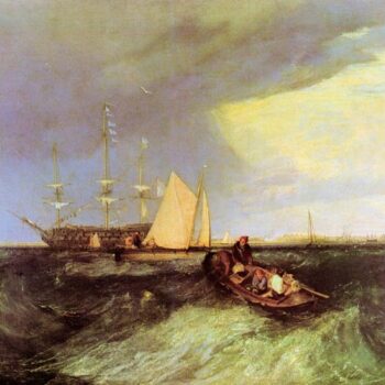 Guardship at The Great Nore by Joseph Mallord Turner