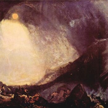 Hanibal Crossing Alps in a Storm by Joseph Mallord Turner