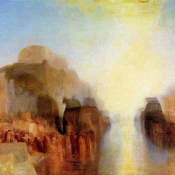 Harbor with Town and Fortress by Joseph Mallord Turner