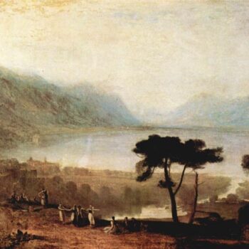 Lake Geneva in Montreux by Joseph Mallord Turner