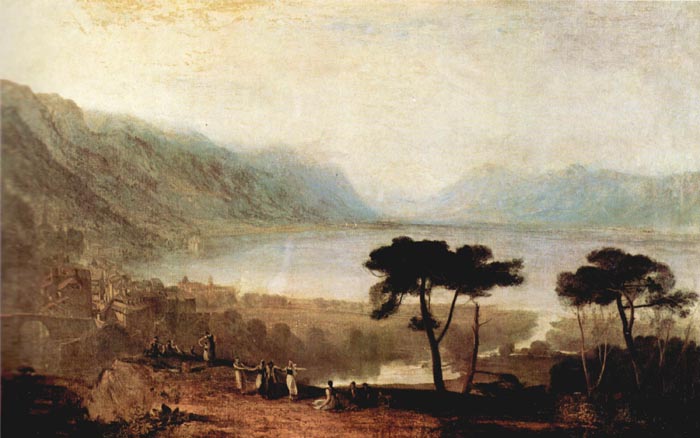 Lake Geneva in Montreux by Joseph Mallord Turner