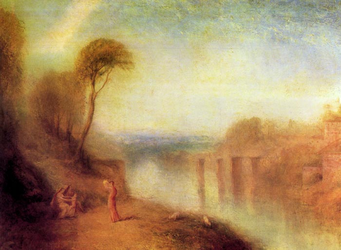 Landscape with a Woman with a Tambourine by Joseph Mallord Turner