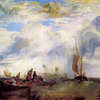 Orange Merchant at Sea by Joseph Mallord Turner