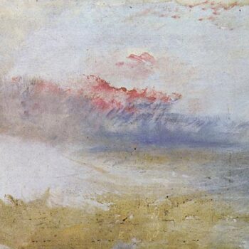 Red Sky Over a Beach by Joseph Mallord Turner