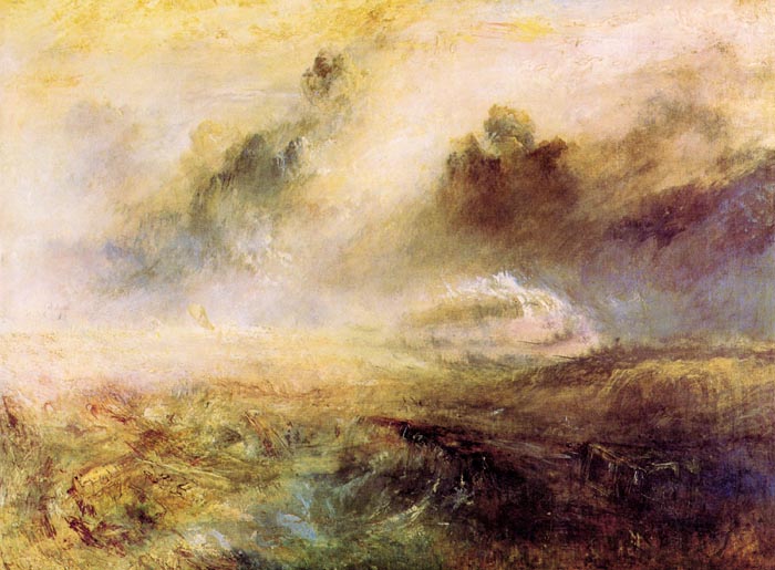 Rough Seas with Wreckage by Joseph Mallord Turner