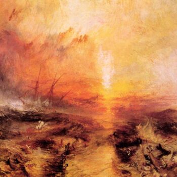Slaves Being Thrown Overboard - Typhoon Approaching by Joseph Mallord Turner