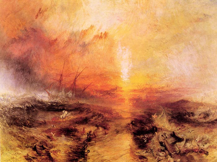 Slaves Being Thrown Overboard - Typhoon Approaching by Joseph Mallord Turner