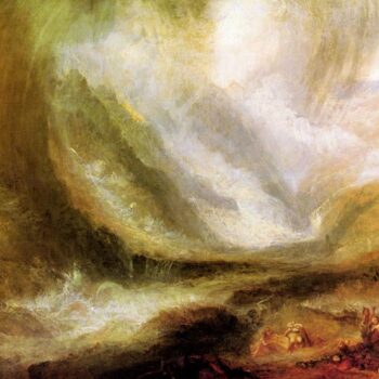 Snowstorm and Avalanche by Joseph Mallord Turner