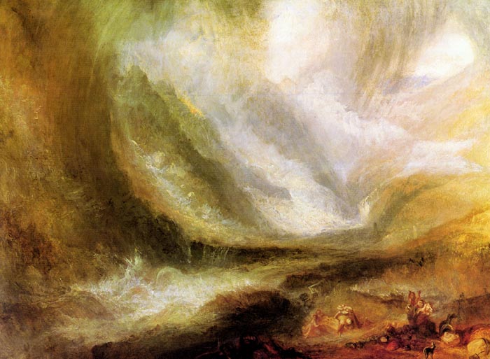 Snowstorm and Avalanche by Joseph Mallord Turner