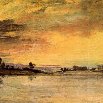 Sunrise on The River by Joseph Mallord Turner