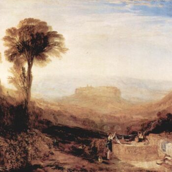 View of Orvieto, Painted in Rome by Joseph Mallord Turner