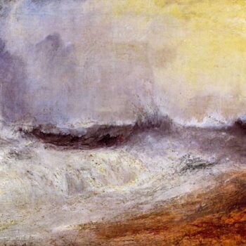 Waves Breaking Against The Wind by Joseph Mallord Turner