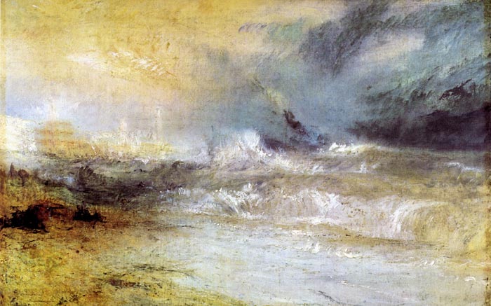 Waves Breaking on a Lee Shore by Joseph Mallord Turner