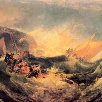Wreck of a Transport Ship by Joseph Mallord Turner