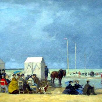 Bathing Time at Deauville by Boudin