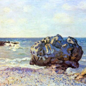 Bay of Long-Country with Rock by Sisley