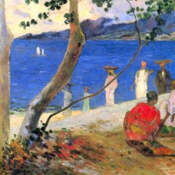 Beach Scene by Gauguin