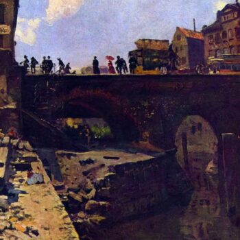 Bridge in a French City by Lepine
