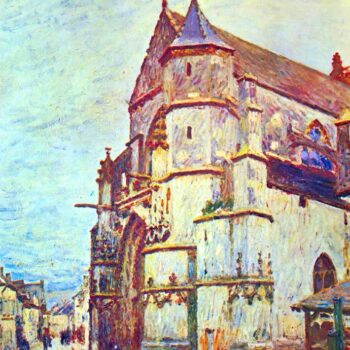 Church of Moret, After The Rain by Sisley