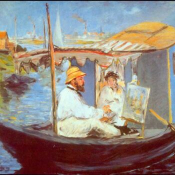 Claude Monet by Manet