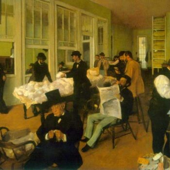 Cotton Exchange by Degas