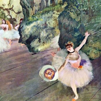 Dancer with a Bouquet of Flowers (The Star of The Ballet) by Degas