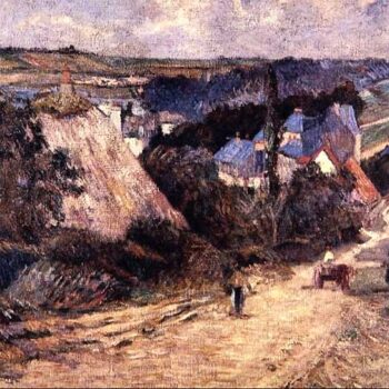 Entrance to a Village by Gauguin