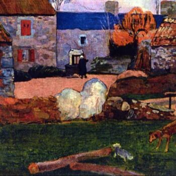 Farm at The Pouldu by Gauguin