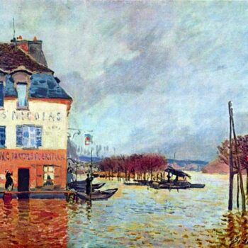 Flood at Port Manly by Sisley