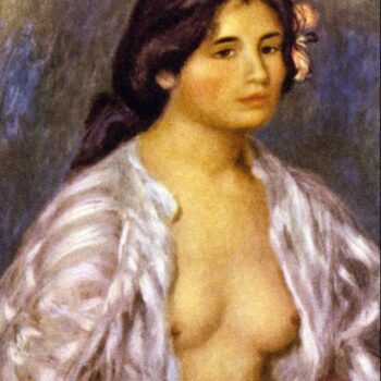 Gabrielle in an Open Blouse by Renoir