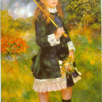 Girl with Parasol by Renoir