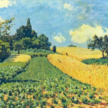 Grain Fields on The Hills of Argenteuil by Sisley