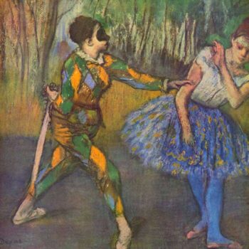 Harlequin and Colombine by Degas