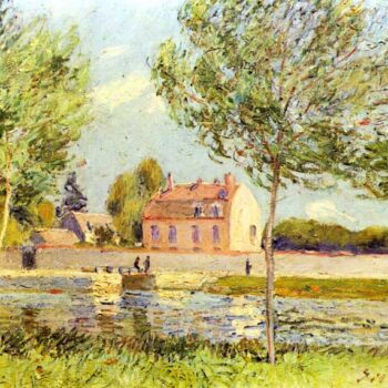 Houses on The Banks of The Loing by Sisley