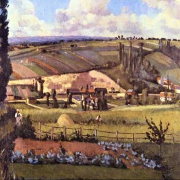 Landscape with Big Trees by Pissarro