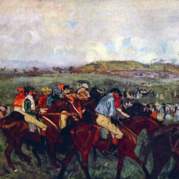 Men's Riders Before The Start by Degas