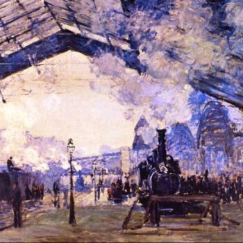 Old St Lazarre Station by Monet